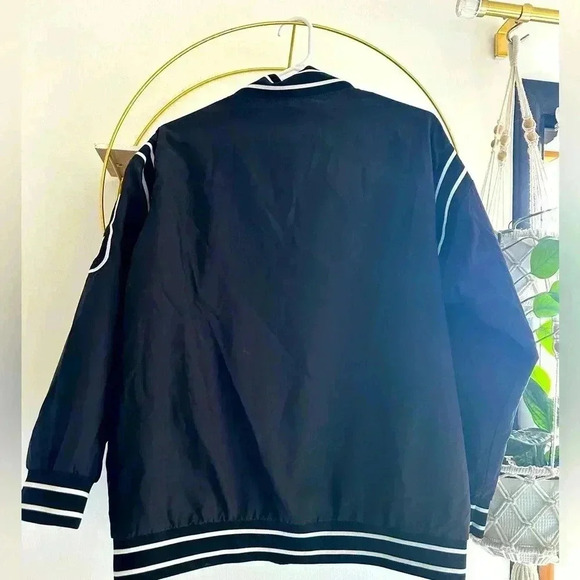 Oversize Varsity black Jacket, Size L - Picture 4 of 6